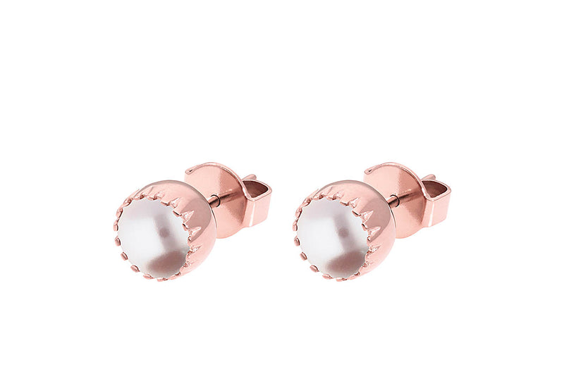 London small Stud Earring 8mm - Rose Gold