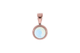Fabero flat Pendant 10mm - Rose Gold