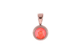 Fabero flat Pendant 10mm - Rose Gold