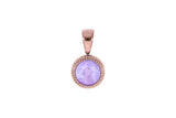 Fabero flat Pendant 10mm - Rose Gold