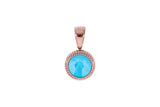 Fabero flat Pendant 10mm - Rose Gold