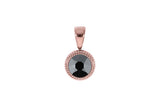 Fabero flat Pendant 10mm - Rose Gold