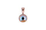 Fabero flat Pendant 10mm - Rose Gold