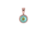 Fabero flat Pendant 10mm - Rose Gold
