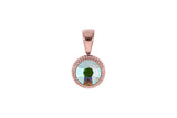 Fabero flat Pendant 10mm - Rose Gold