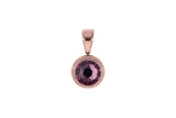 Fabero flat Pendant 10mm - Rose Gold