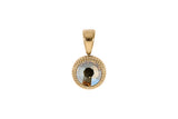 Fabero flat Pendant 10mm - Gold