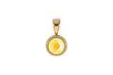 Fabero flat Pendant 10mm - Gold