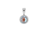 Fabero flat Pendant 10mm - Silver