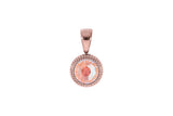 Fabero flat Pendant 10mm - Rose Gold