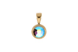 Fabero flat Pendant 10mm - Gold