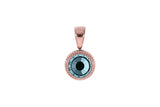 Fabero flat Pendant 10mm - Rose Gold
