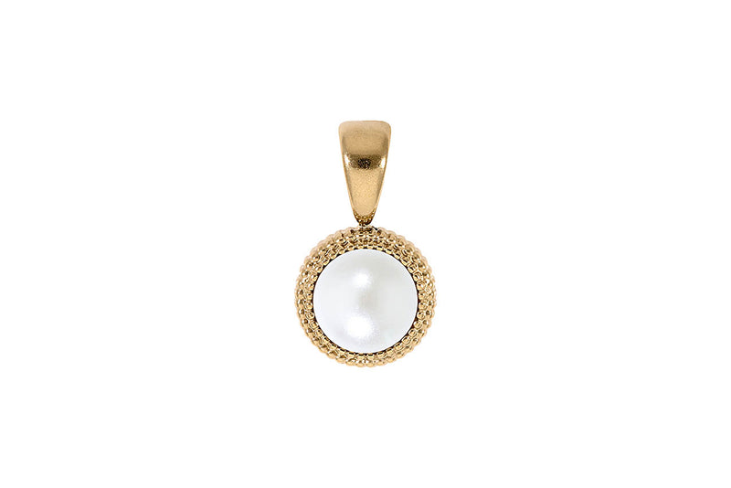 Fabero flat Pendant 10mm - Gold