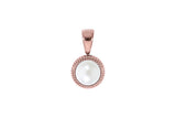 Fabero flat Pendant 10mm - Rose Gold