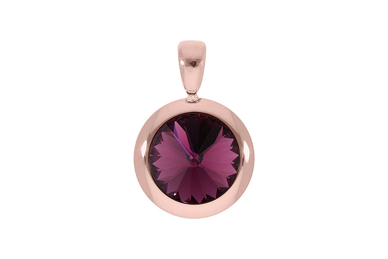 Tondo pendant 16mm - Rose Gold