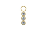 Cellere 4 x 12.5mm charm - Gold