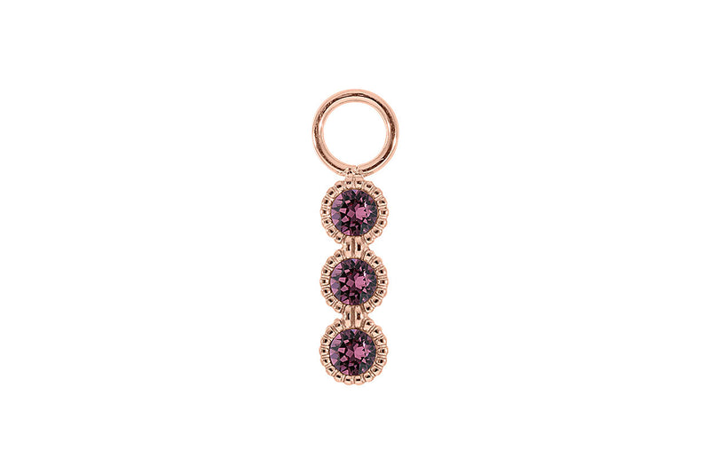 Cellere 4 x 12.5mm charm - Rose Gold