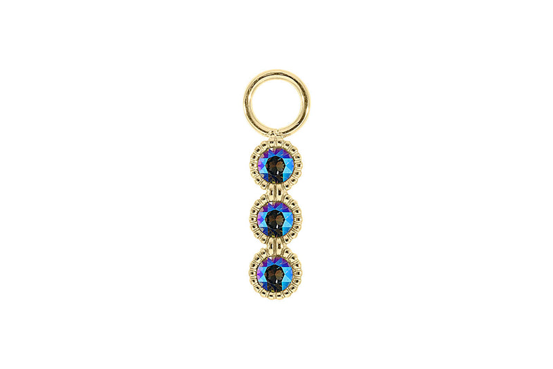 Cellere 4 x 12.5mm charm - Gold