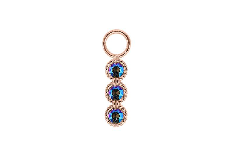 Cellere 4 x 12.5mm charm - Rose Gold