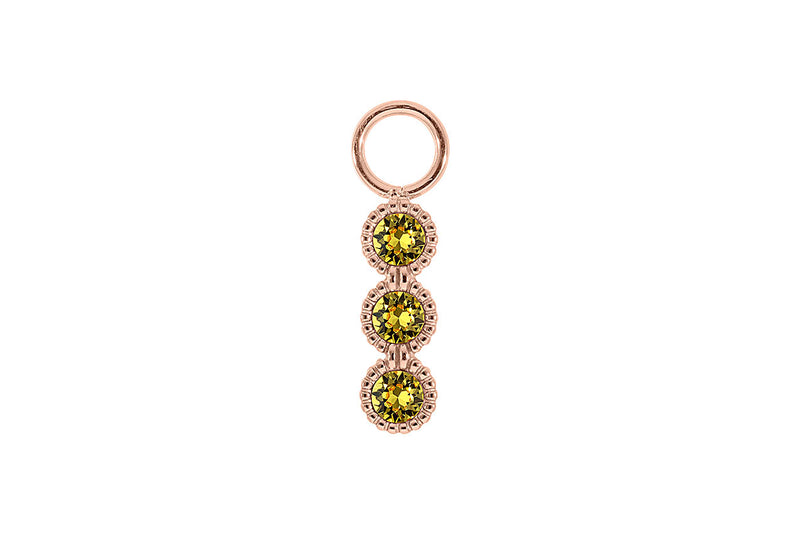 Cellere 4 x 12.5mm charm - Rose Gold