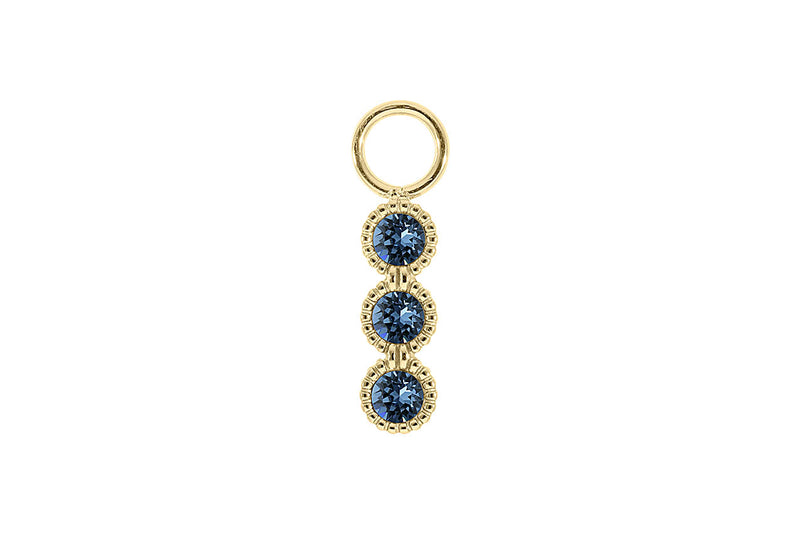 Cellere 4 x 12.5mm charm - Gold