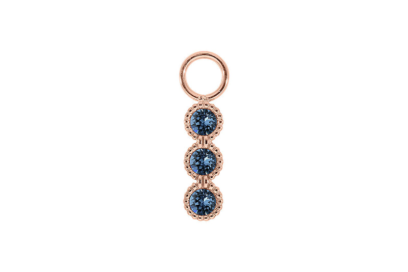 Cellere 4 x 12.5mm charm - Rose Gold