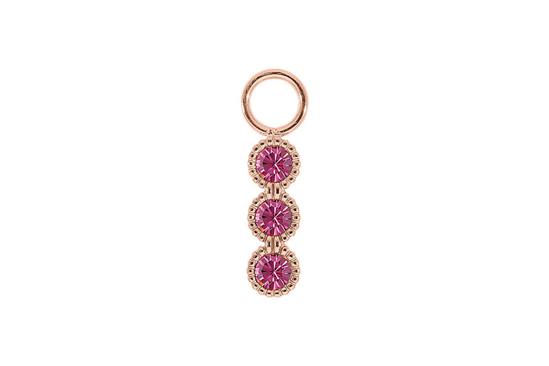 Cellere 4 x 12.5mm charm - Rose Gold