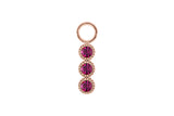 Cellere 4 x 12.5mm charm - Rose Gold