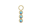 Cellere 4 x 12.5mm charm - Gold