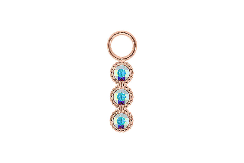 Cellere 4 x 12.5mm charm - Rose Gold