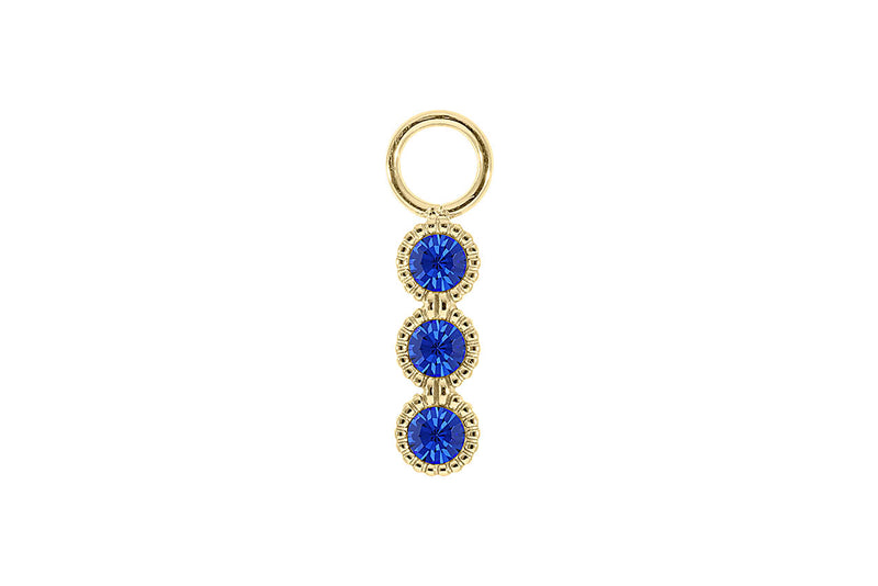 Cellere 4 x 12.5mm charm - Gold