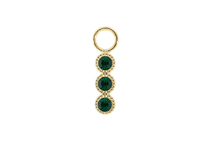 Cellere 4 x 12.5mm charm - Gold