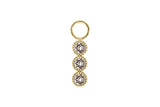 Cellere 4 x 12.5mm charm - Gold