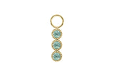 Cellere 4 x 12.5mm charm - Gold