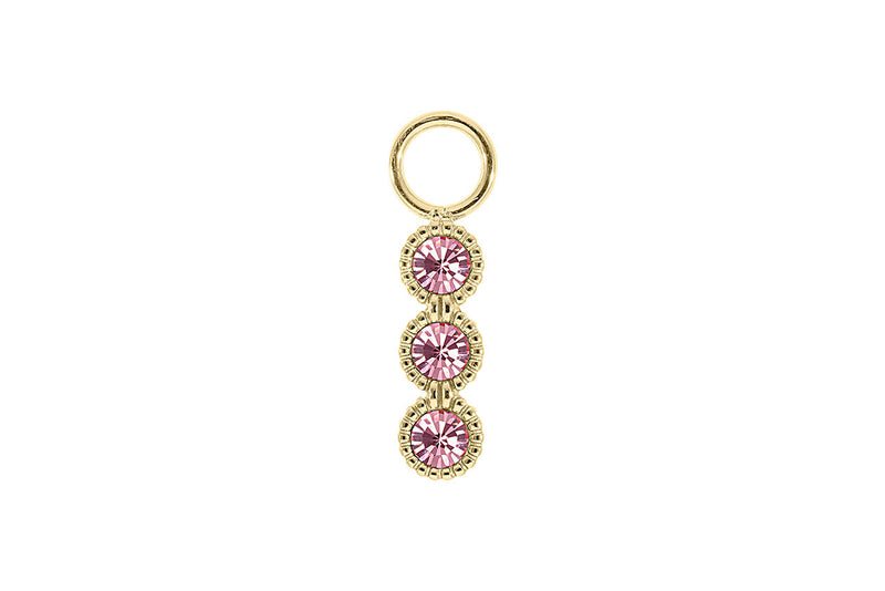 Cellere 4 x 12.5mm charm - Gold