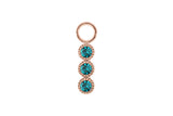 Cellere 4 x 12.5mm charm - Rose Gold