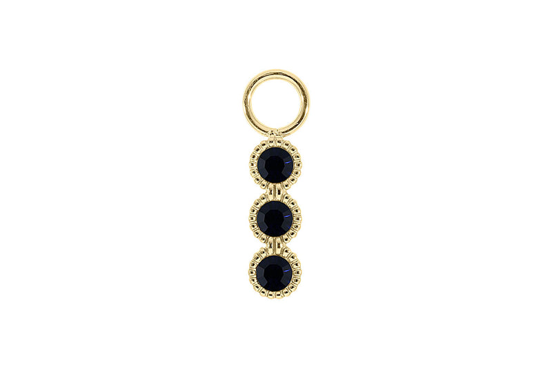 Cellere 4 x 12.5mm charm - Gold