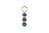 Cellere 4 x 12.5mm charm - Rose Gold