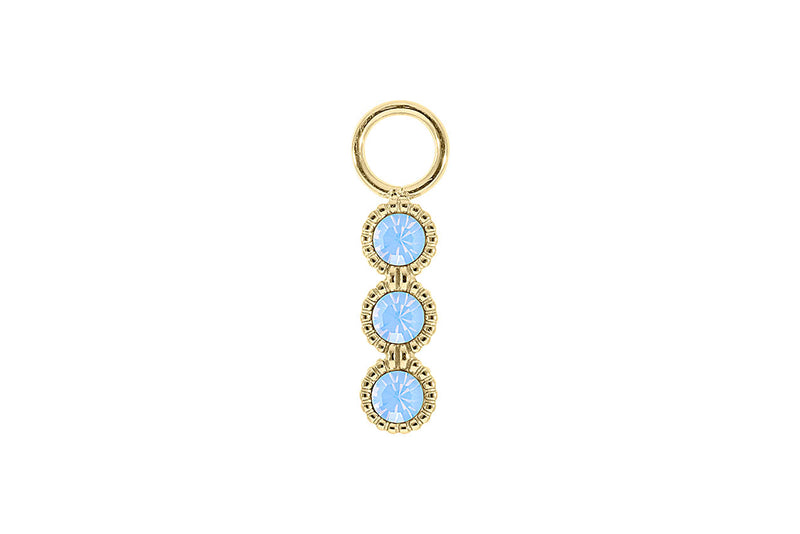 Cellere 4 x 12.5mm charm - Gold