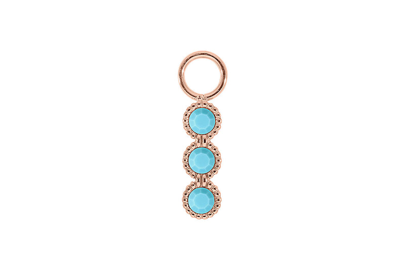 Cellere 4 x 12.5mm charm - Rose Gold